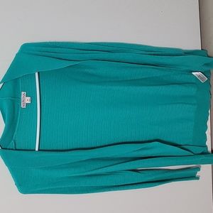 Teal cardigan